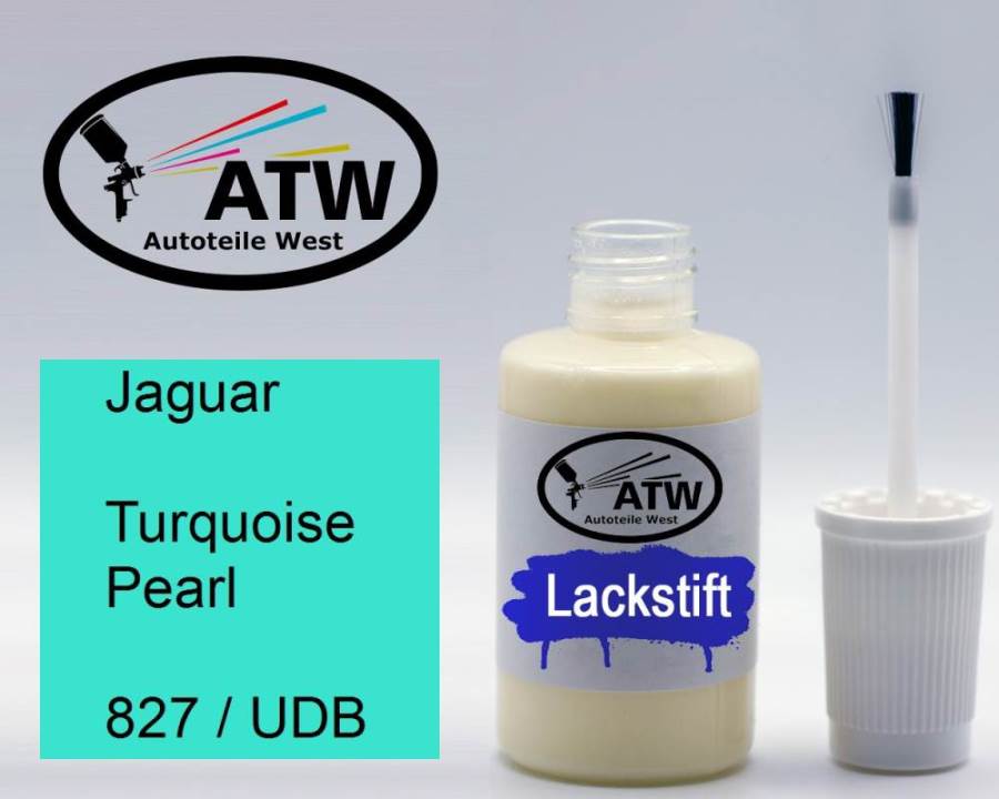 Jaguar, Turquoise Pearl, 827 / UDB: 20ml Lackstift, von ATW Autoteile West.